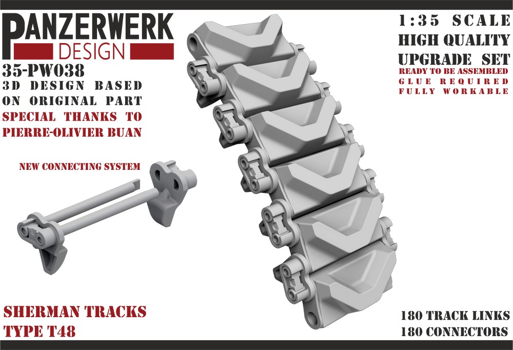 Sherman tracks Type T48