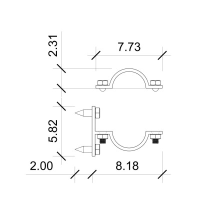 Pipe support Type B (5 pcs)