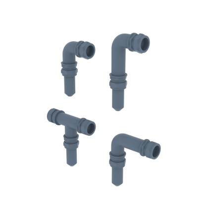 Veichles electrical cable connecting pipes