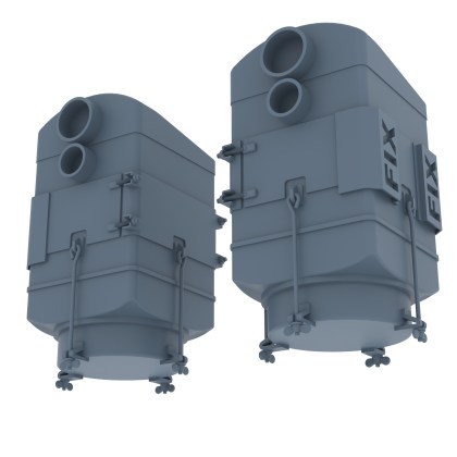 M3 Late/M4/M4A1 Vortox air filters Square type