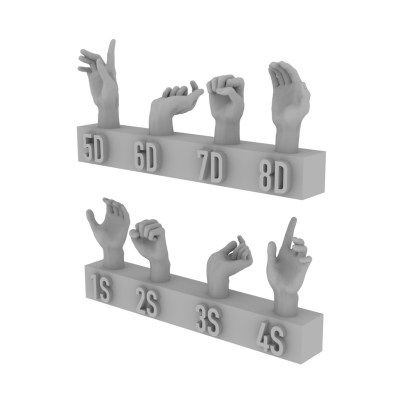 hands 5 pair set 5