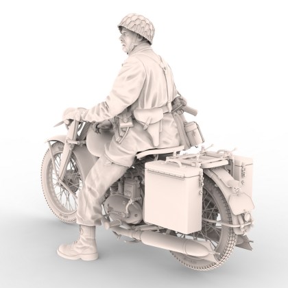 DKW NZ350-1 with Fallshirmjager driver