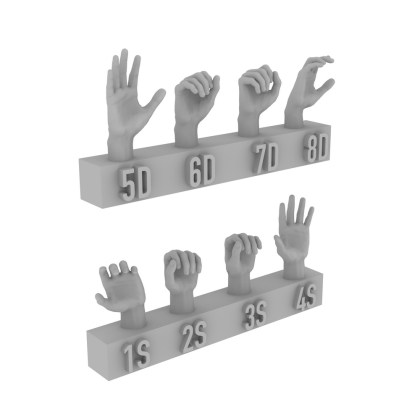 hands 5 pair set 6